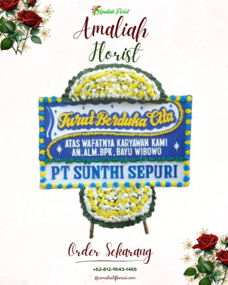Papan Bunga Duka di Gedong Air